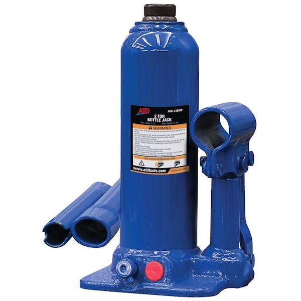 Atd Tools ATD 2-Ton Heavy-Duty Hydraulic Side Pump Bottle Jack 7380W - main
